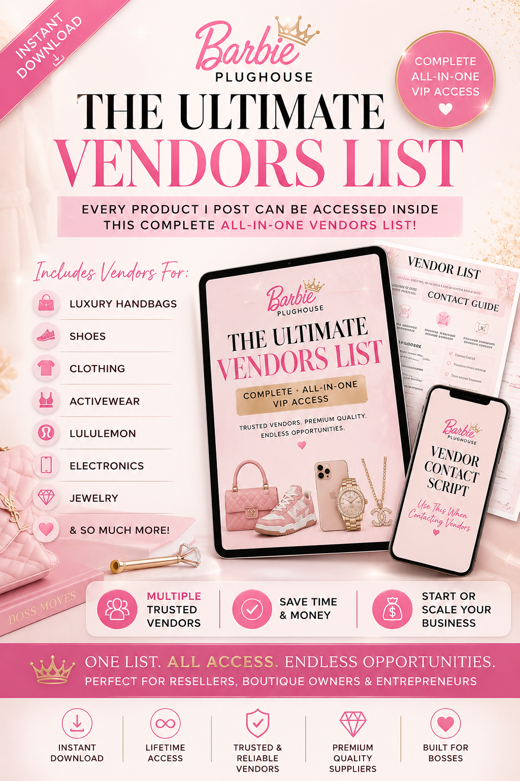 Barbie PlugHouse Ultimate Vendors List